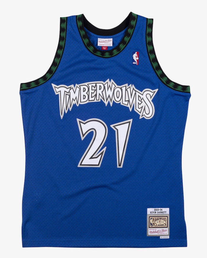 Mitchell Ness Swingman Jersey Minnesota Timberwolves Alternate Kevin Garnett Blue 2003 2004