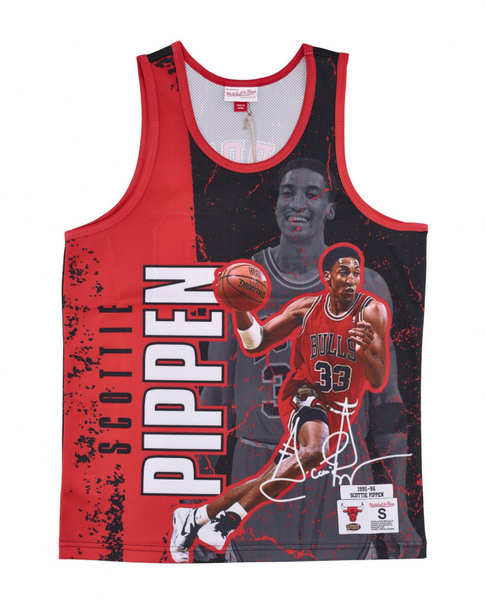 Chicago Bulls Scottie Pippen Mitchell & Ness Pinstripe